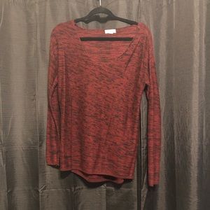 Red and black sweater